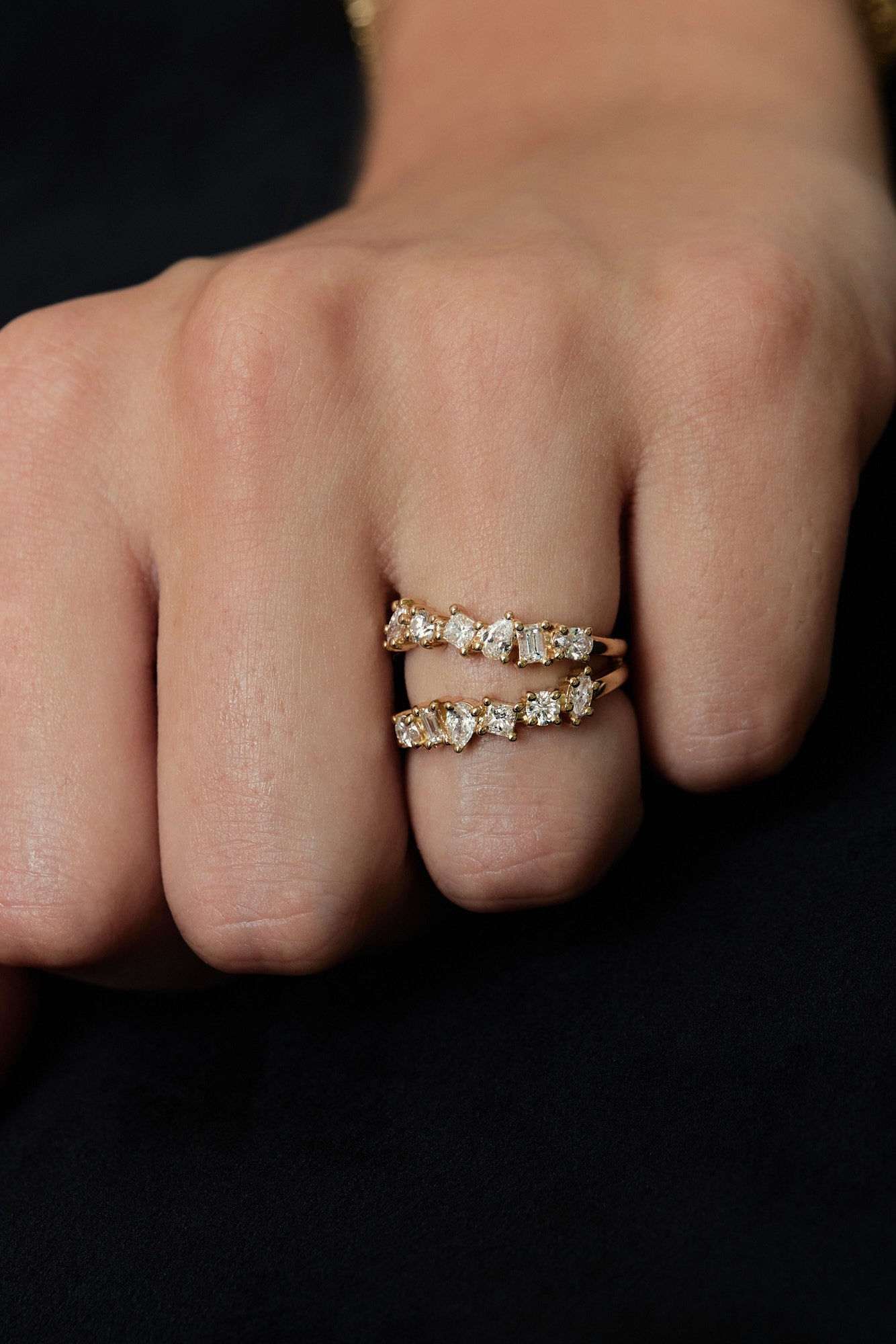0.15 TCW Round Milgrain Lab Grown Diamond Wedding Band