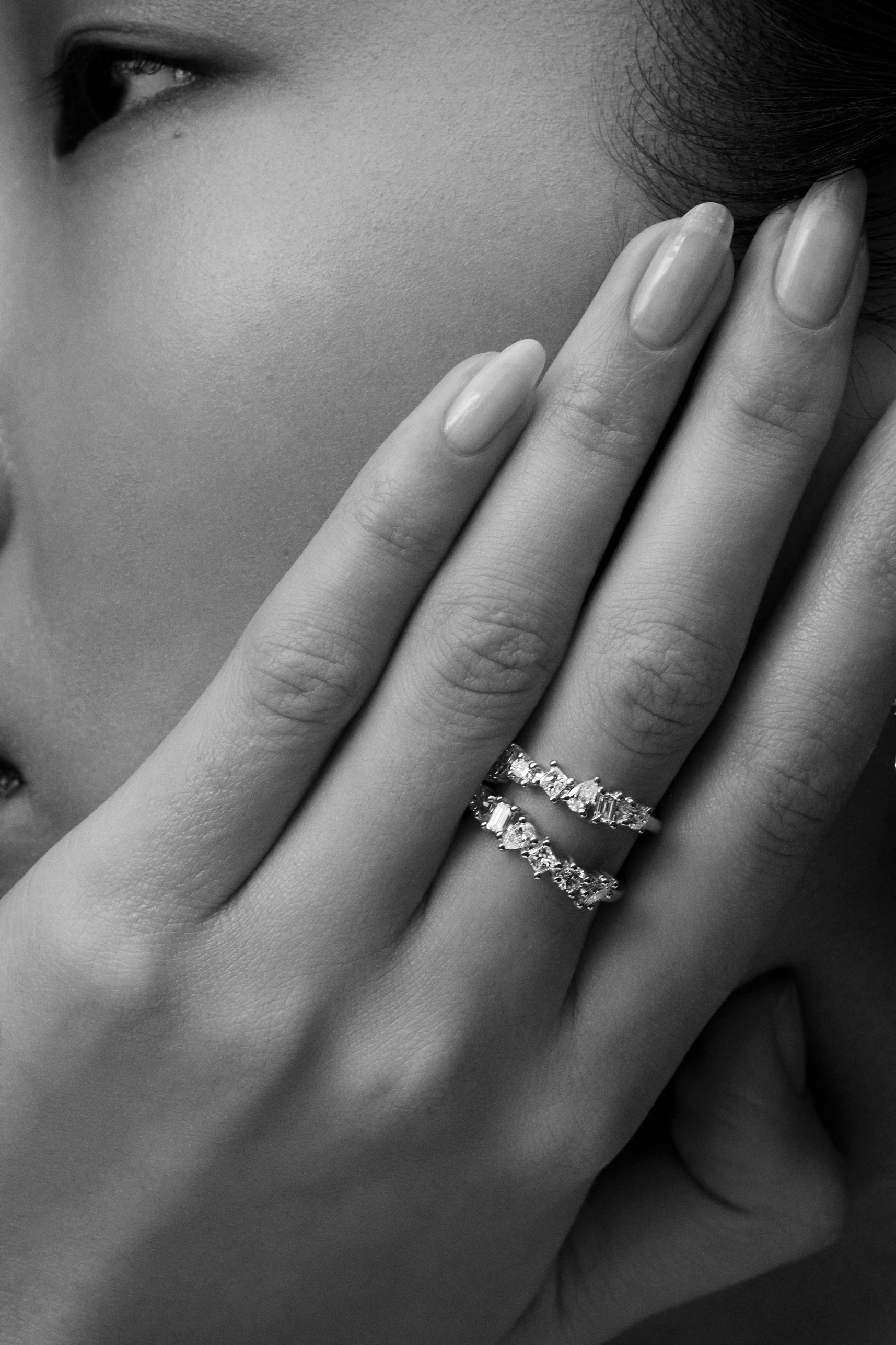 0.15 TCW Round Milgrain Lab Grown Diamond Wedding Band