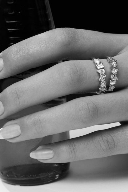 1.20ct Mixed Shape Classic Lab Grown Diamond Wedding Band