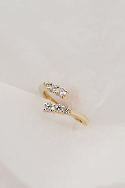 0.60ct Round Wrap Lab Grown Diamond Wedding Band
