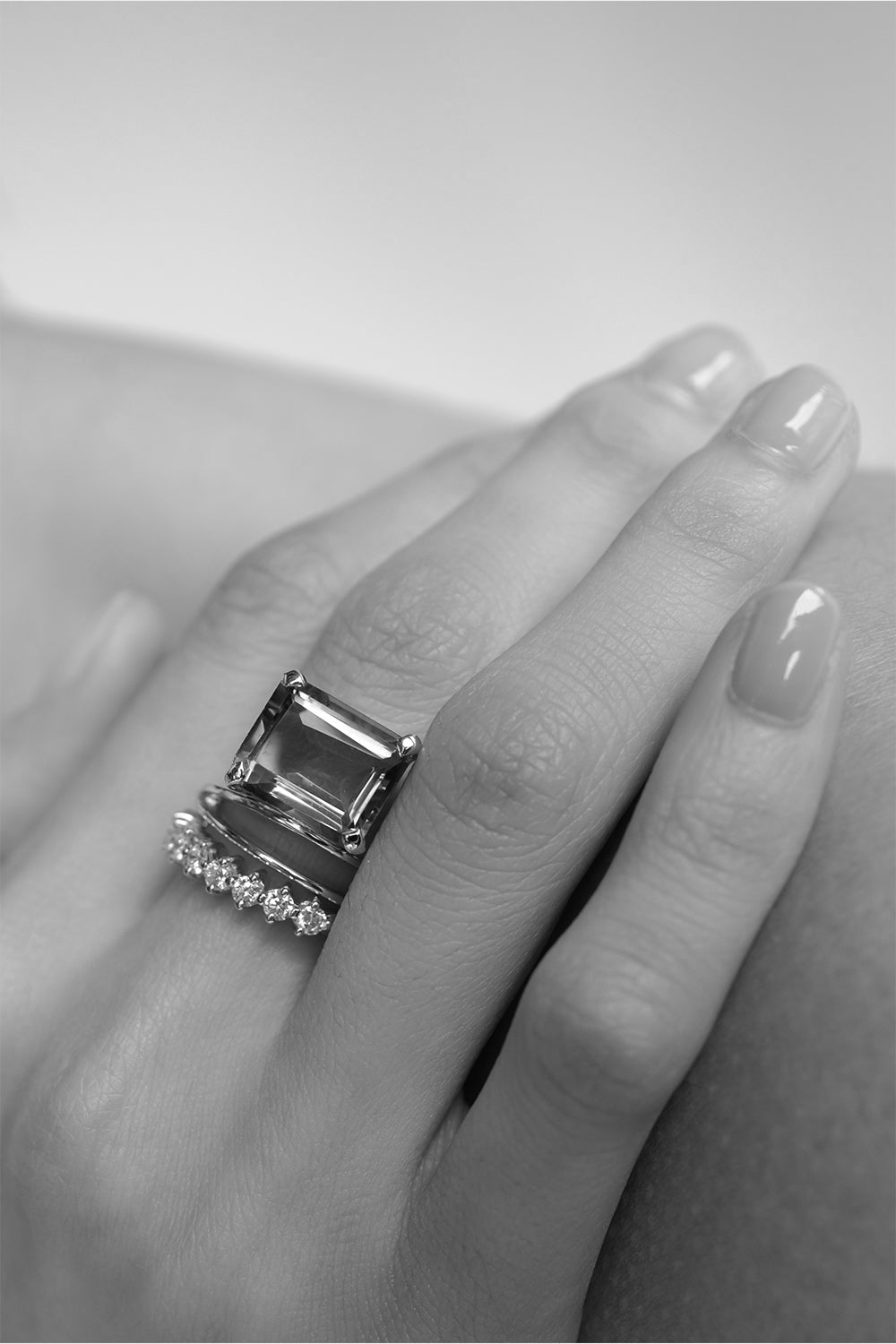 0.15 TCW Round Milgrain Lab Grown Diamond Wedding Band