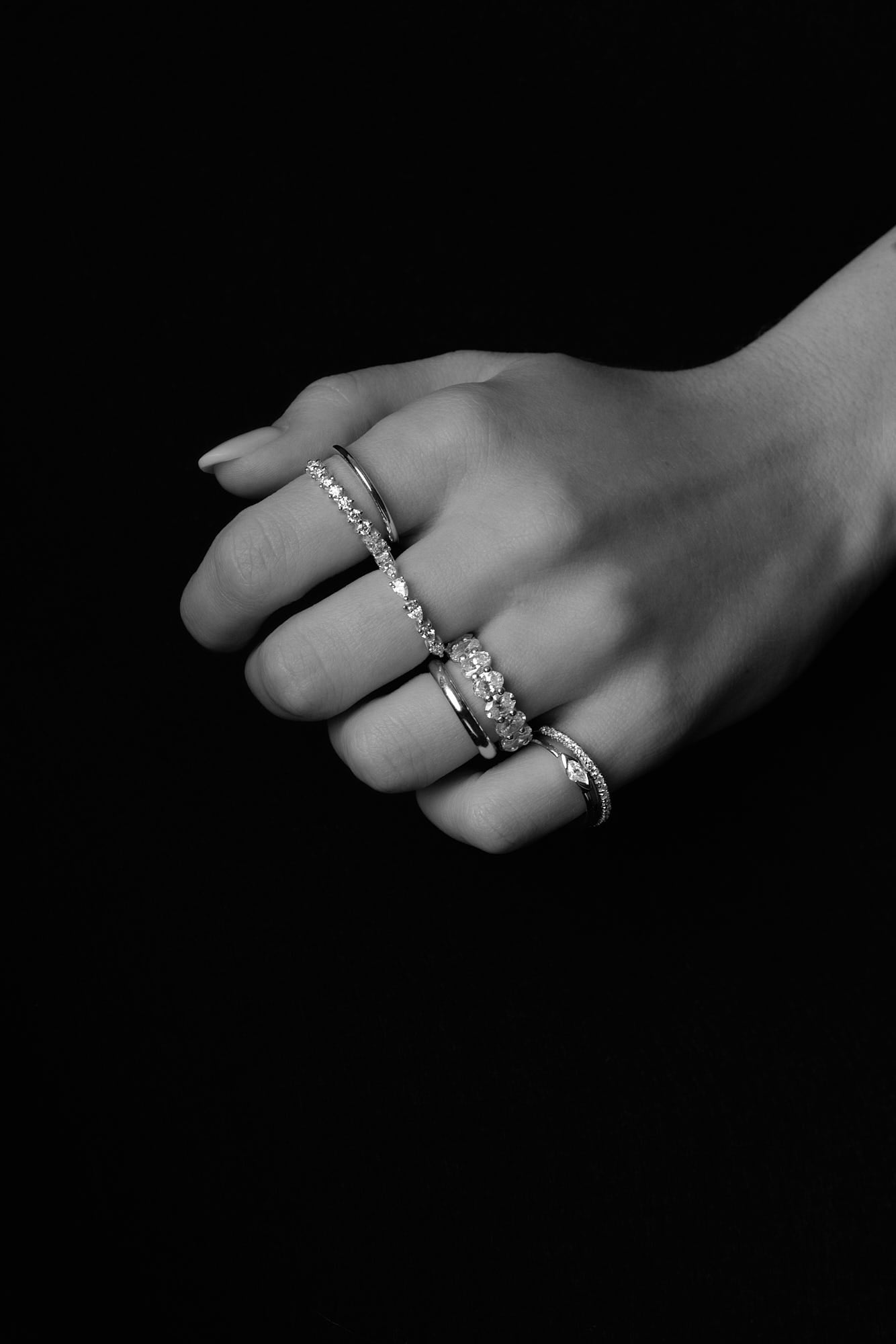 0.15 TCW Round Milgrain Lab Grown Diamond Wedding Band
