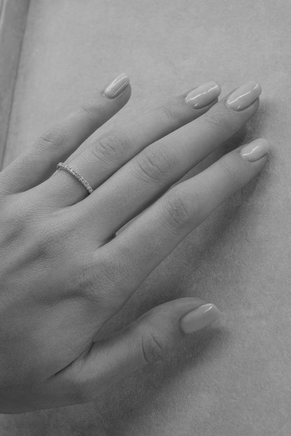 0.25ct Round Half Eternity Lab Grown Diamond Wedding Band