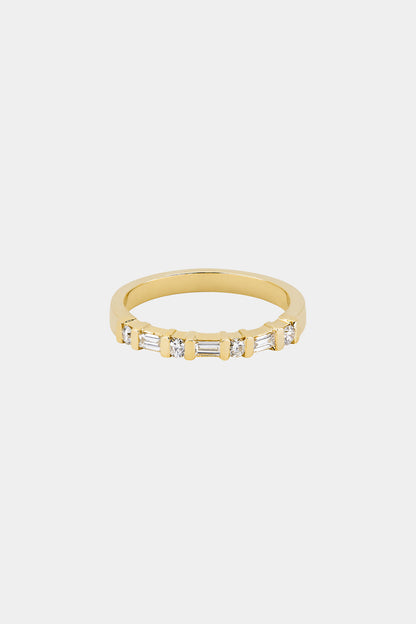 0.27ct Baguette & Round Lab Grown Diamond Wedding Band