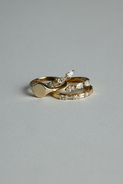 0.27ct Baguette & Round Lab Grown Diamond Wedding Band