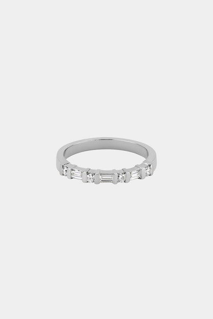 0.27ct Baguette & Round Lab Grown Diamond Wedding Band