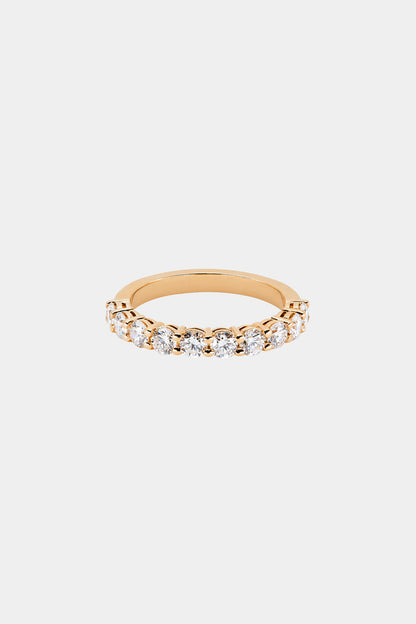 0.65ct Round Half Eternity Lab Grown Diamond Wedding Band