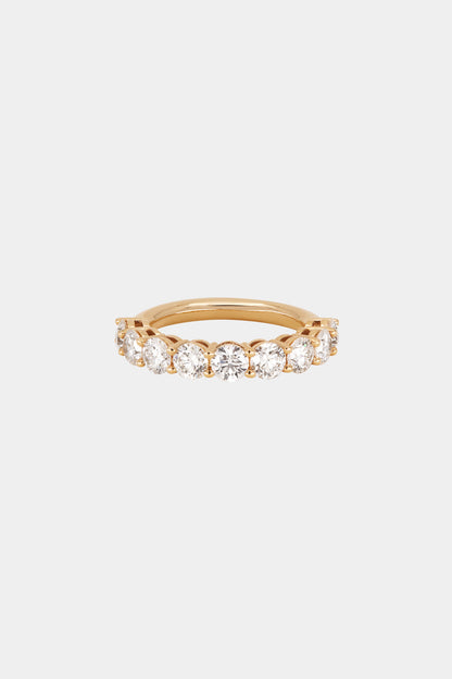 0.65ct Round Half Eternity Lab Grown Diamond Wedding Band