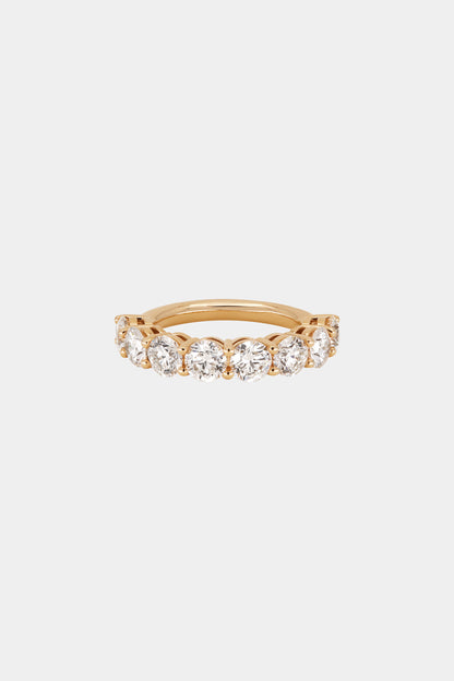 0.65ct Round Half Eternity Lab Grown Diamond Wedding Band