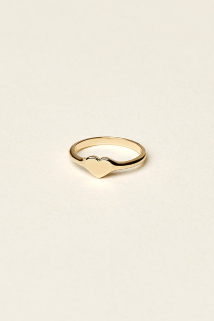 Mini Heart Signet Ring