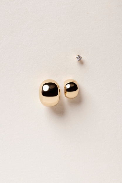 Petite Blob Hoop Earrings