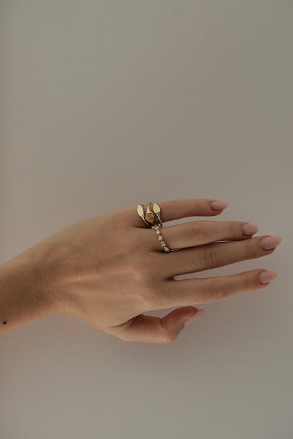 Mini Marquise Signet Ring