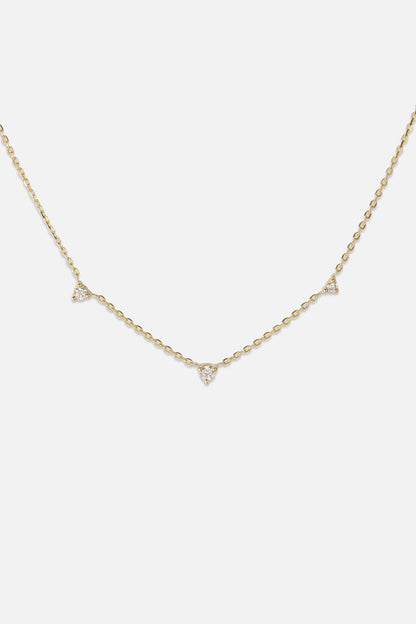 0.15ct Round Moissanite Pendant Necklace