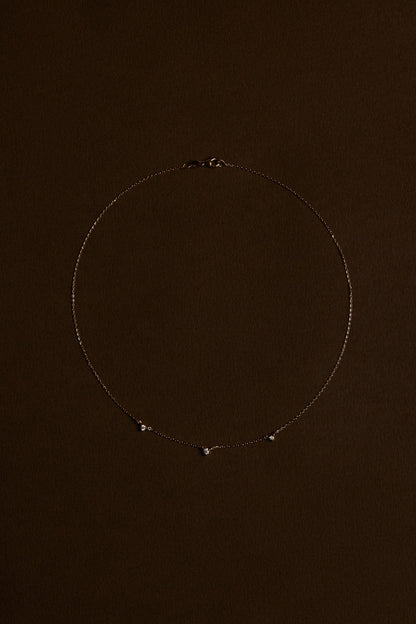 0.15ct Round Moissanite Pendant Necklace