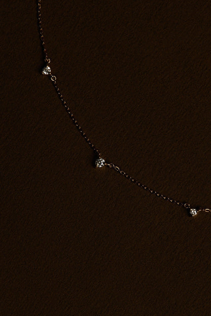 0.15ct Round Moissanite Pendant Necklace