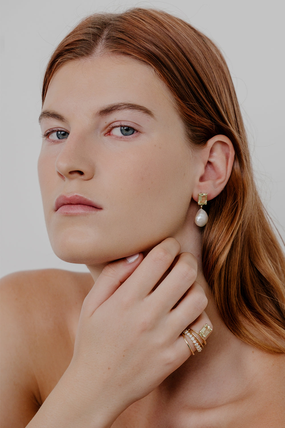 Double Band Gemstone Ring | 925 Sterling Silver