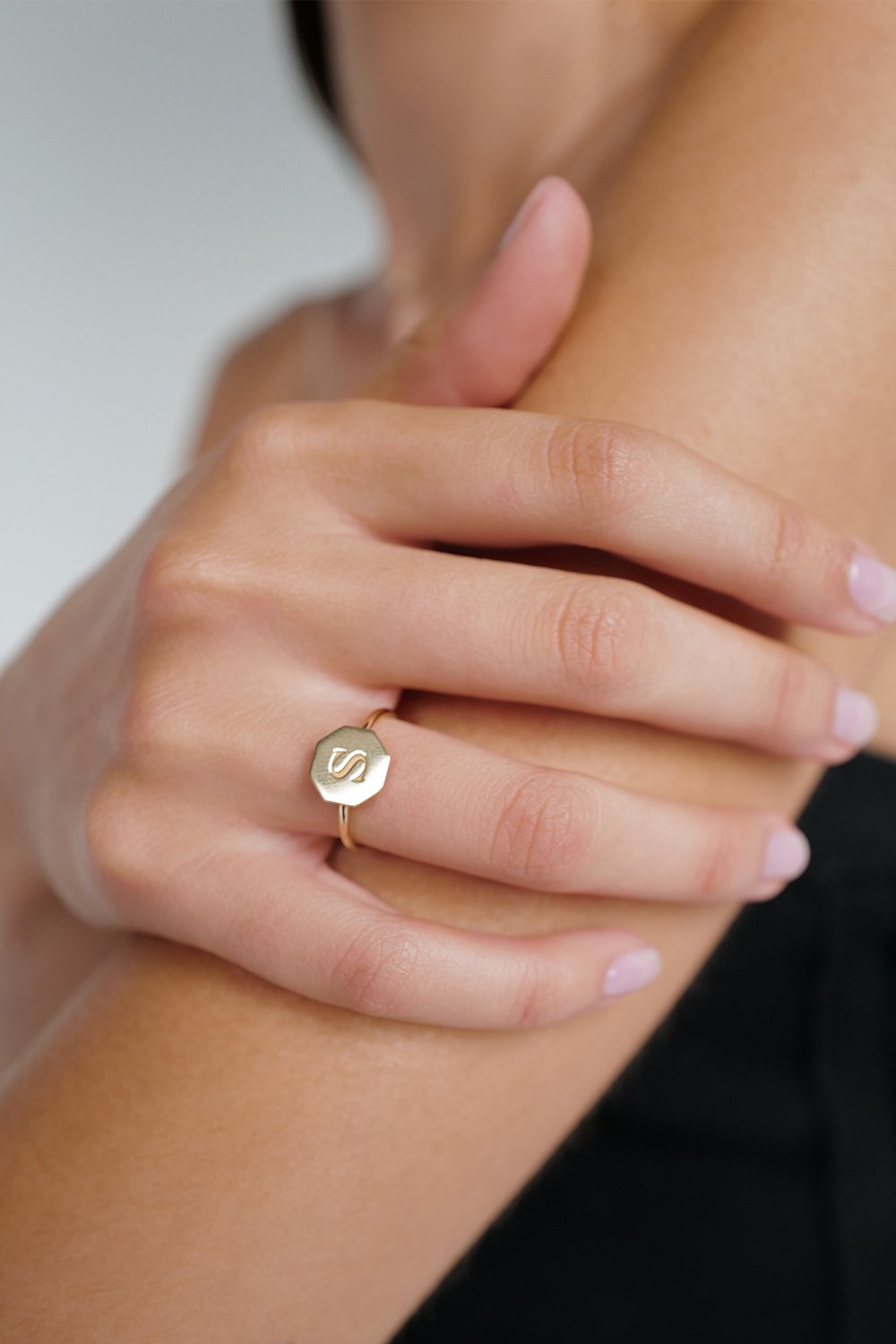 Letter Ring | 925 Sterling Silver