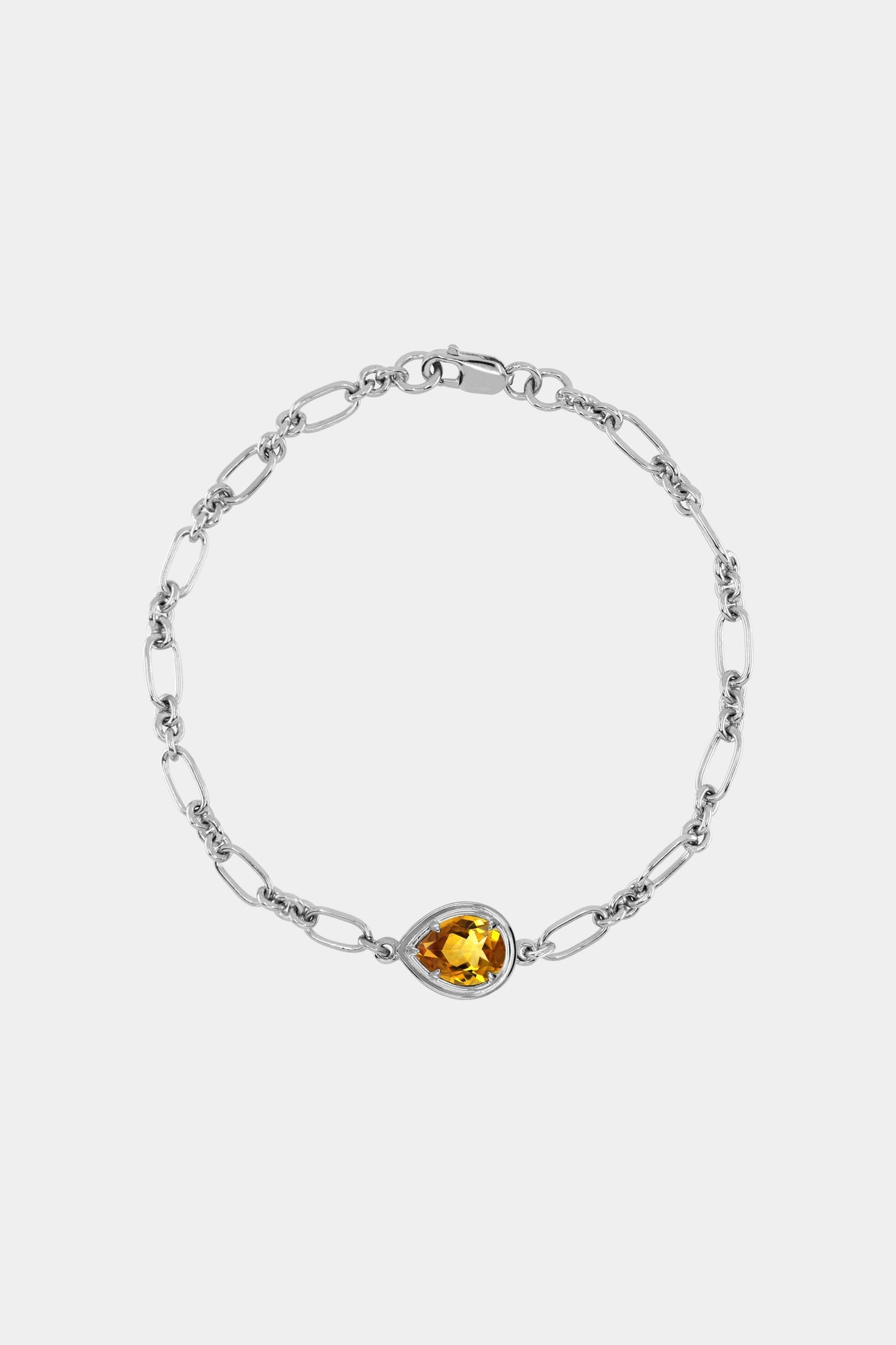 Roma Pear Gemstone Bracelet | 925 Sterling Silver