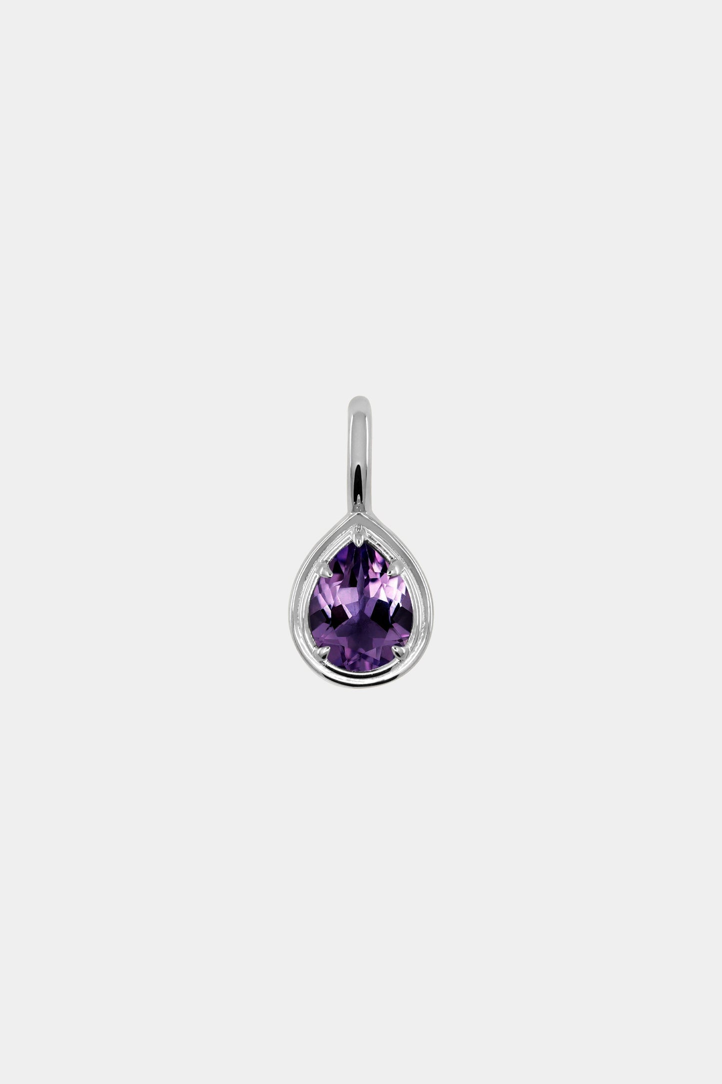 Roma Pear Gemstone Pendant | Silver