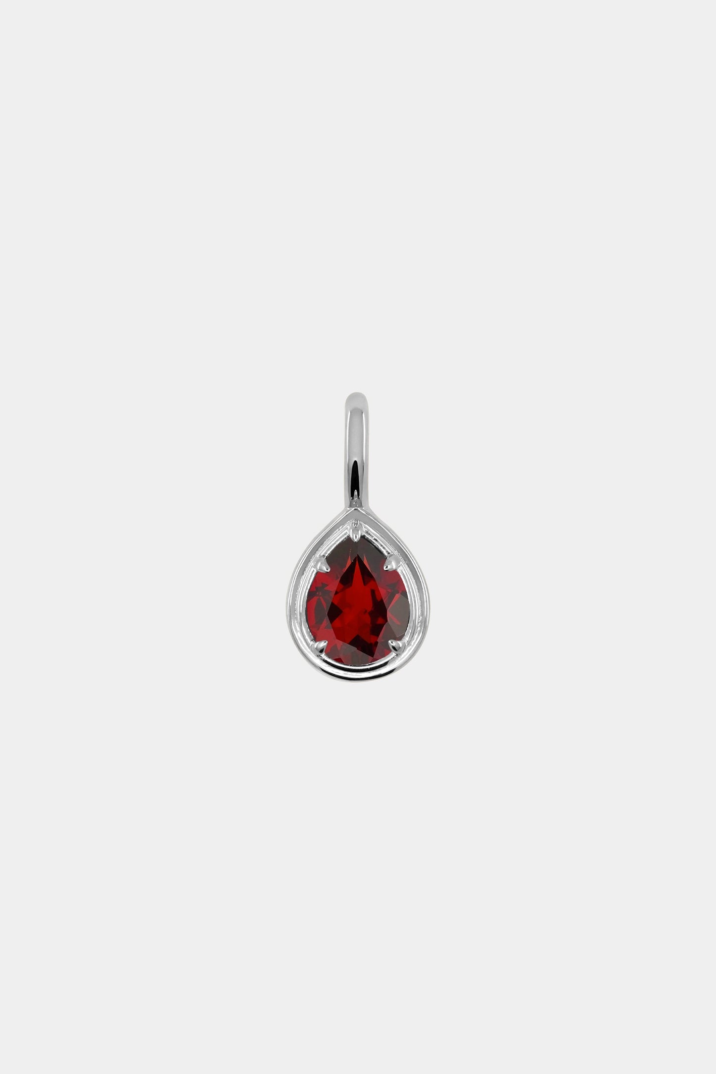 Roma Pear Gemstone Pendant | Silver