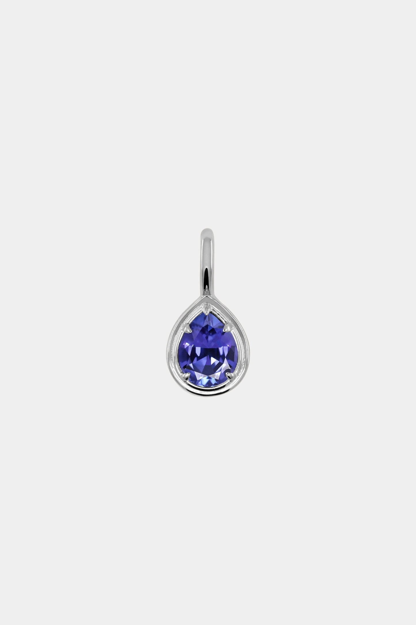 Roma Pear Gemstone Pendant | Silver