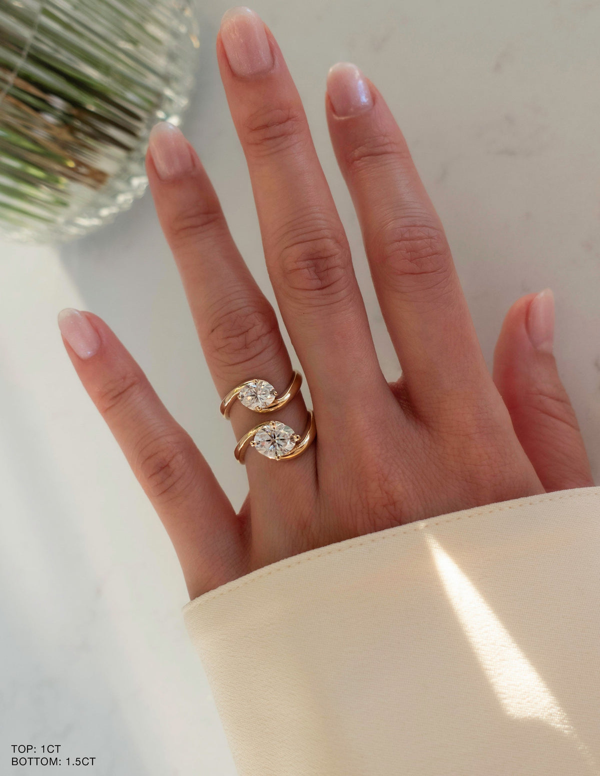 1.5 CT Oval Cut Lab Grown Diamond Solitaire Engagement Ring
