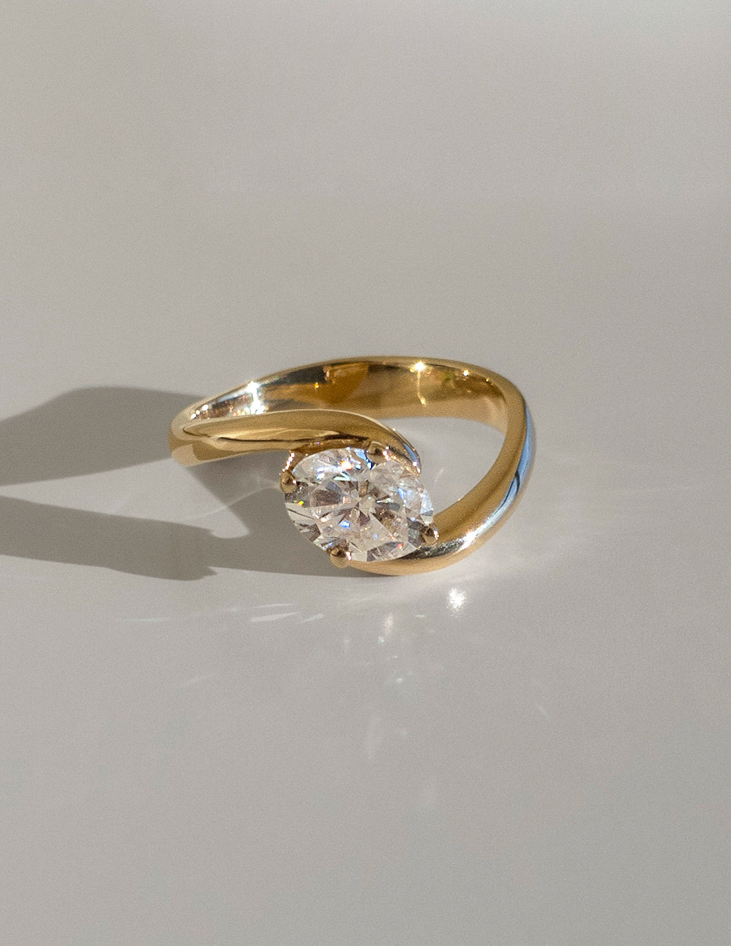 1.5 CT Oval Cut Lab Grown Diamond Solitaire Engagement Ring