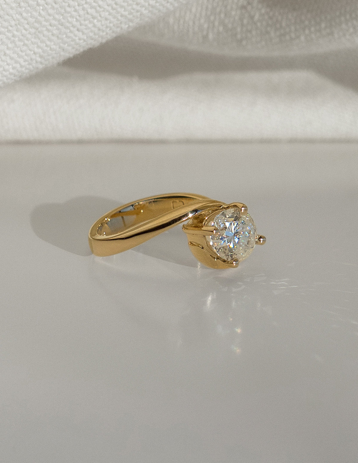 1.5 CT Oval Cut Lab Grown Diamond Solitaire Engagement Ring