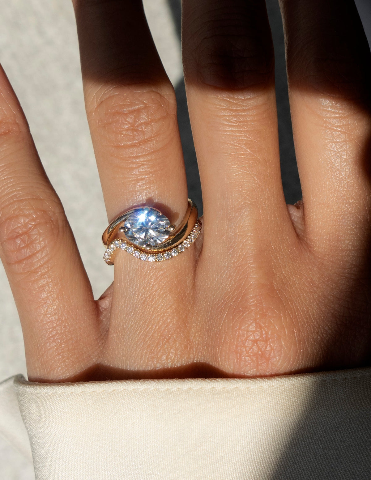 1.5 CT Oval Cut Lab Grown Diamond Solitaire Engagement Ring