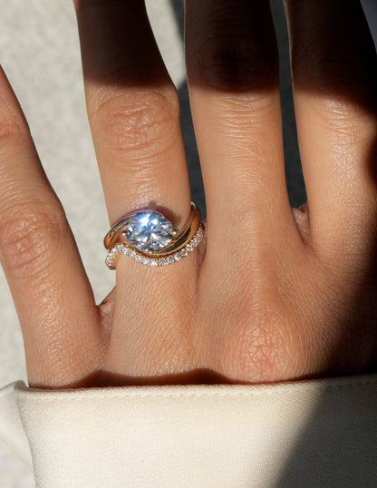 1.5 CT Oval Cut Lab Grown Diamond Solitaire Engagement Ring