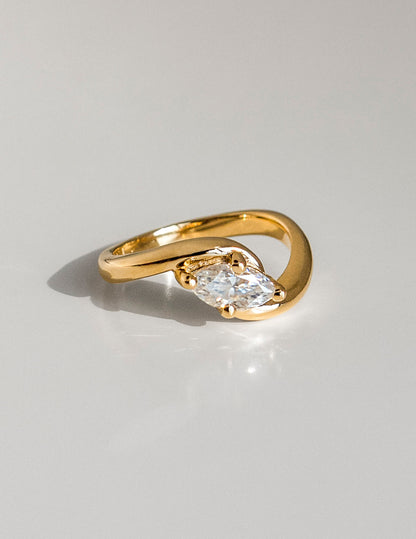 1.5 CT Marquise Cut Lab Grown Diamond Solitaire Engagement Ring