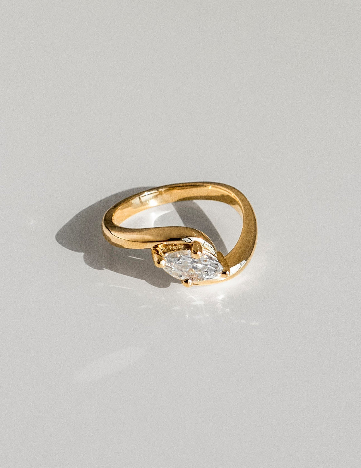 1.5 CT Marquise Cut Lab Grown Diamond Solitaire Engagement Ring