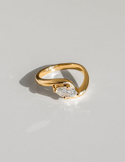 1.5 CT Marquise Cut Lab Grown Diamond Solitaire Engagement Ring