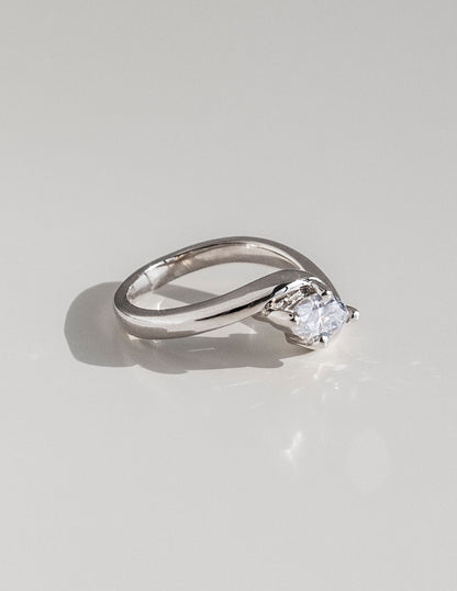 1.5 CT Marquise Cut Lab Grown Diamond Solitaire Engagement Ring