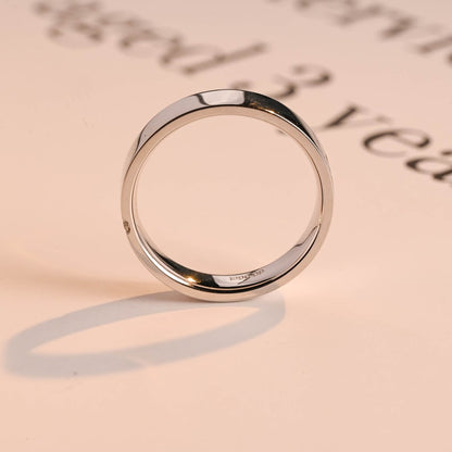 0.05 TCW Round Lab Grown Diamond Minimalist Men's Wedding Band