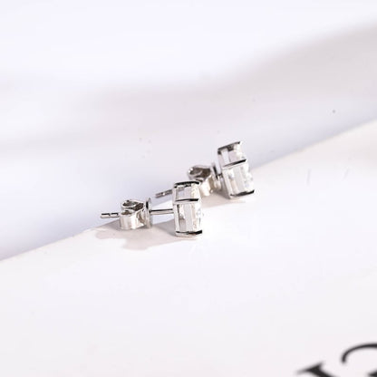 0.7 CT Princess Lab Grown Diamond Studs Earrings