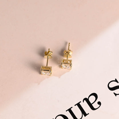 0.7 CT Princess Lab Grown Diamond Studs Earrings