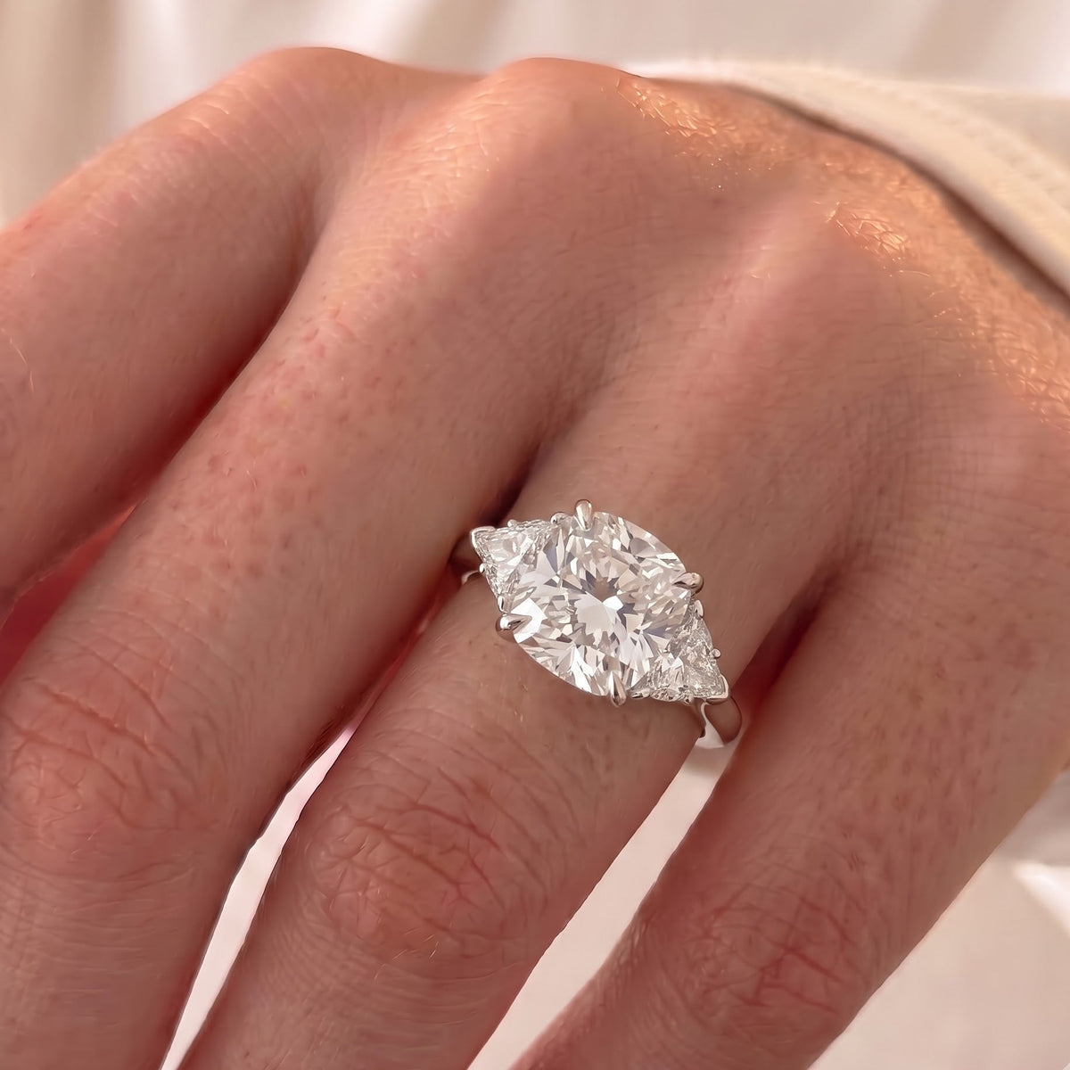 Ciara – Inspired Cushion Cut Five Stones Lab Grown Diamond Engagement Ring