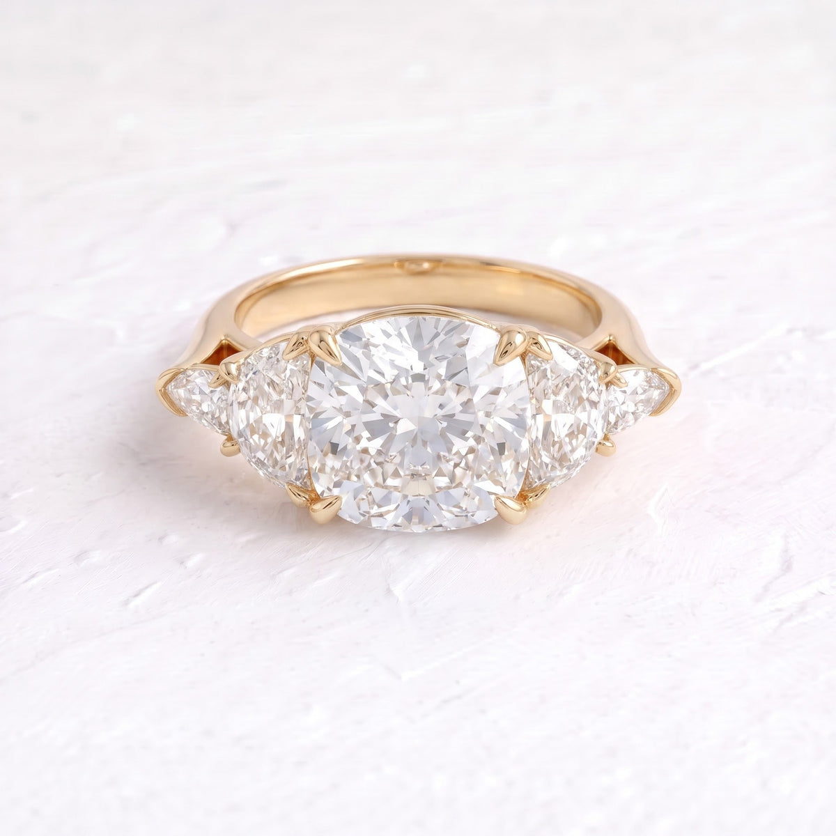 Ciara – Inspired Cushion Cut Five Stones Lab Grown Diamond Engagement Ring