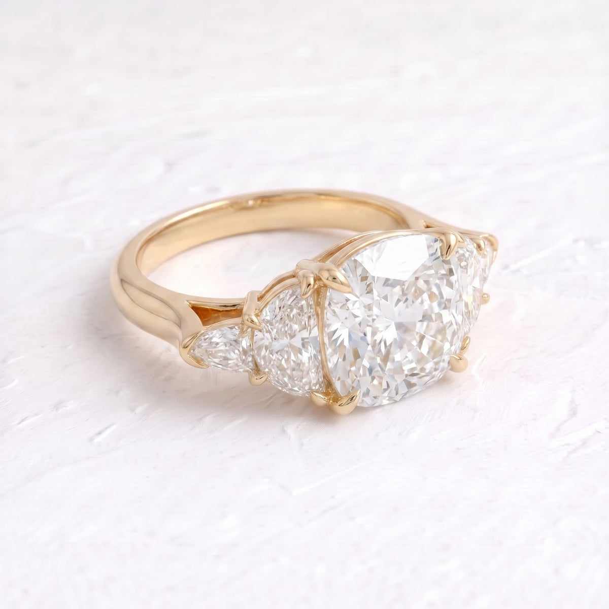 Ciara – Inspired Cushion Cut Five Stones Lab Grown Diamond Engagement Ring