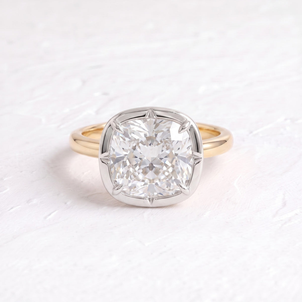 Zendaya – Inspired 5.02 Carat East-West Cushion Cut Solitaire Lab Grown Diamond Engagement Ring