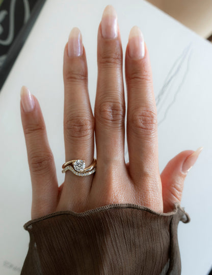 1.0 CT Round Cut Lab Grown Diamond Solitaire Engagement Ring