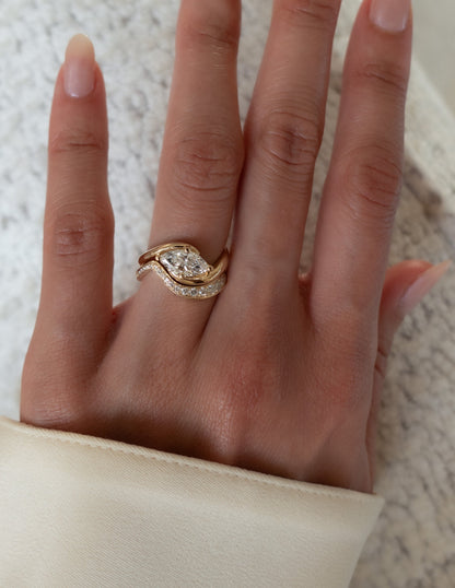 1.5 CT Marquise Cut Lab Grown Diamond Solitaire Engagement Ring
