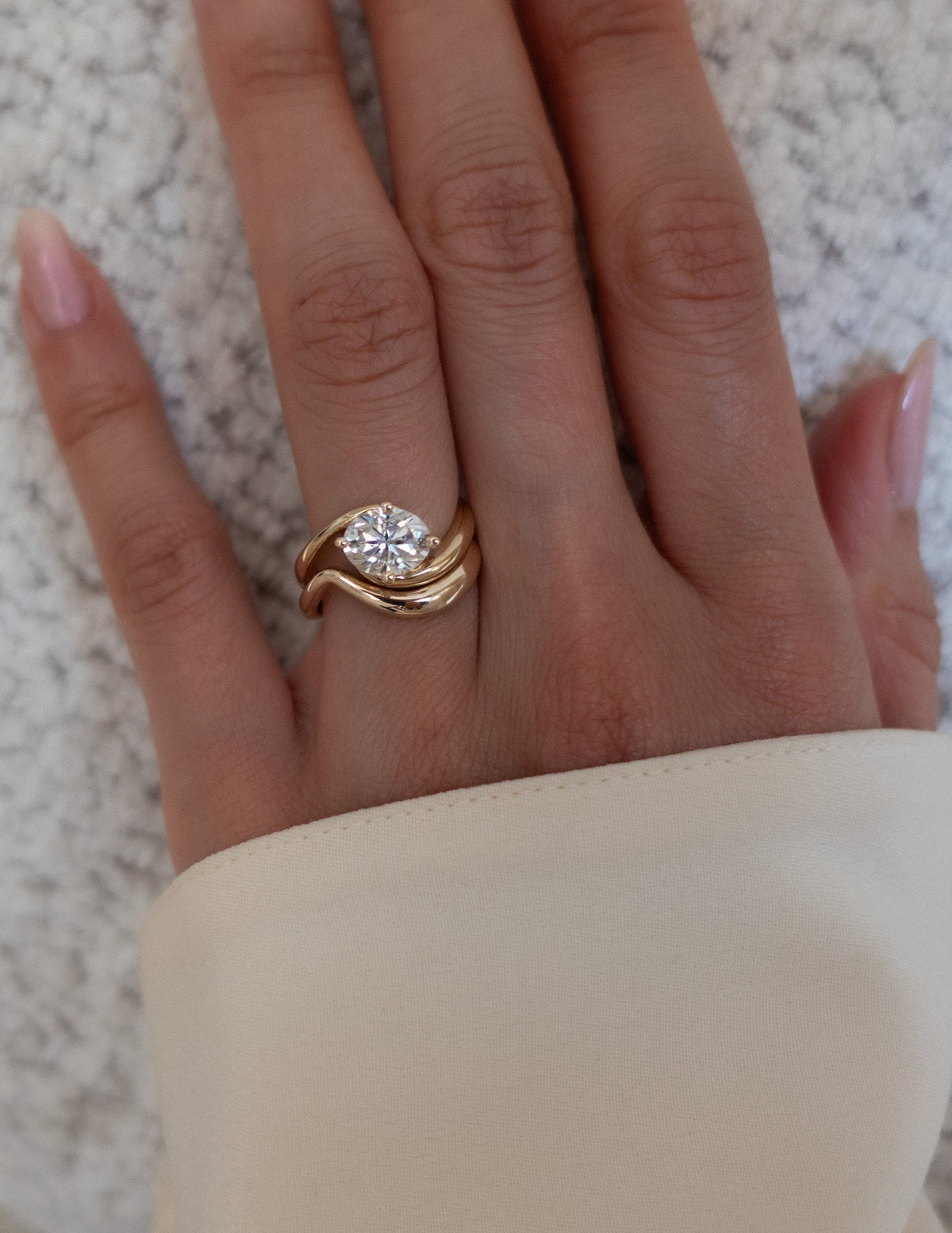 1.5 CT Oval Cut Lab Grown Diamond Solitaire Engagement Ring