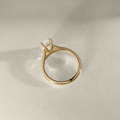2.30 CT Oval Hidden Halo Lab Grown Diamond Engagement Ring