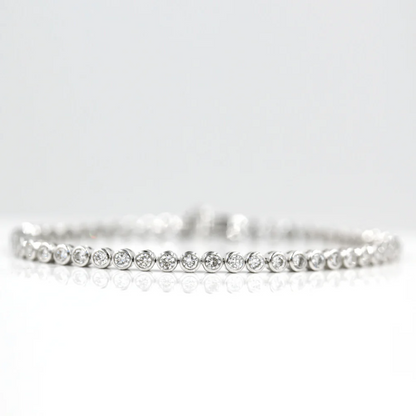 3.5 TCW Round Lab Grown Diamond Tennis Bracelet