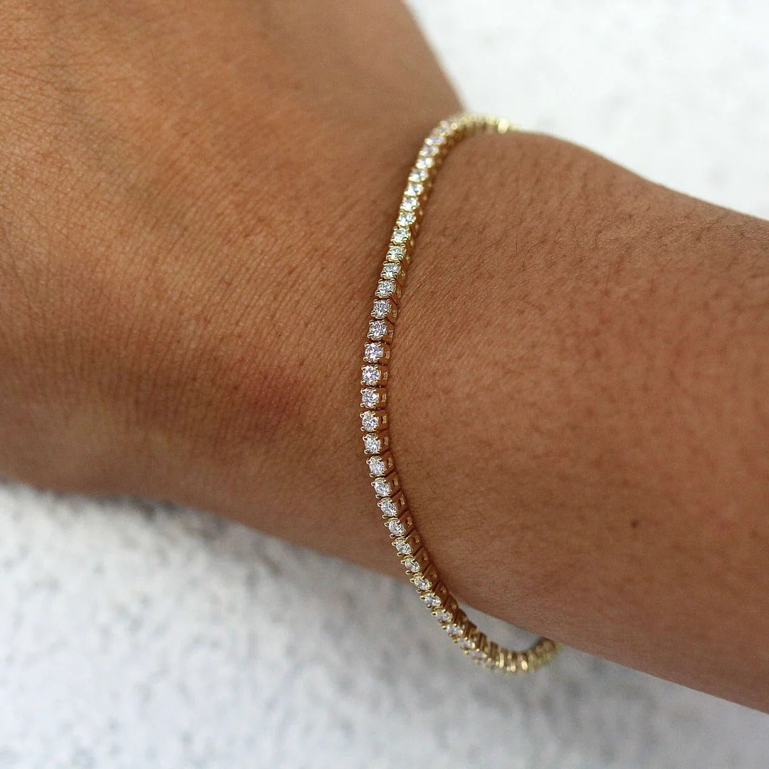 2.5 TCW Round Lab Grown Diamond Tennis Bracelet