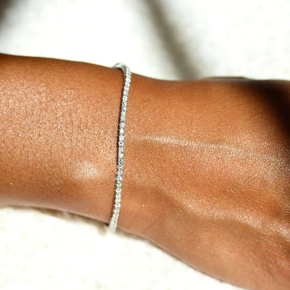 2.05 TCW Round Lab Grown Diamond Tennis Bracelet