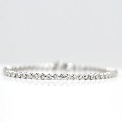 3.5 TCW Round Lab Grown Diamond Tennis Bracelet