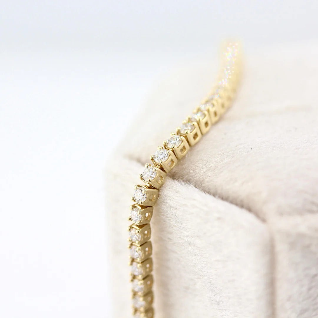 2.5 TCW Round Lab Grown Diamond Tennis Bracelet